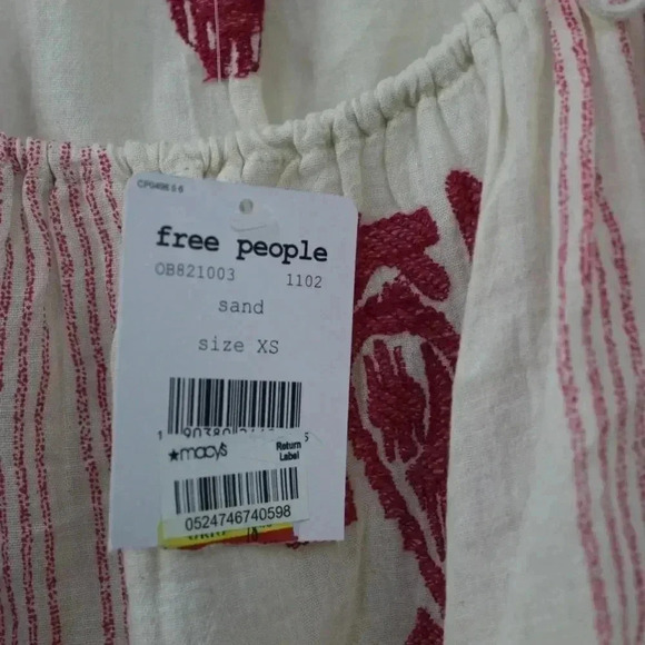 Free people NWT boho waisted pheasant top - Picture 3 of 9